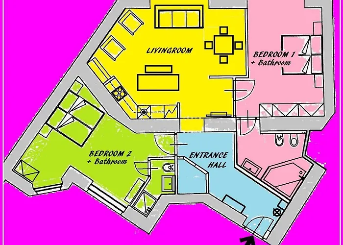 Apartment In Heart Of - 2br 2ba Elegant Downtown