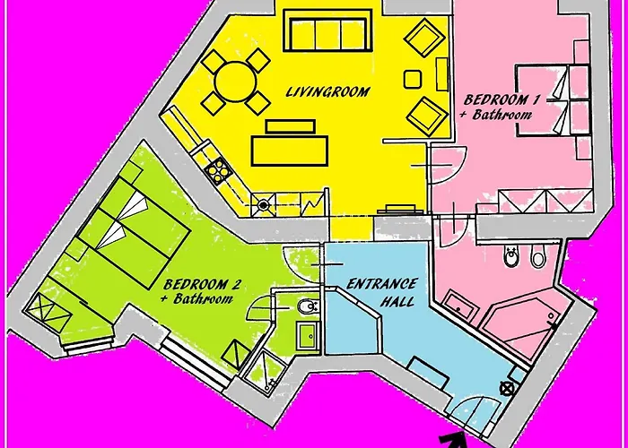 In Heart Of - 2br 2ba Elegant Downtown Apartamento *